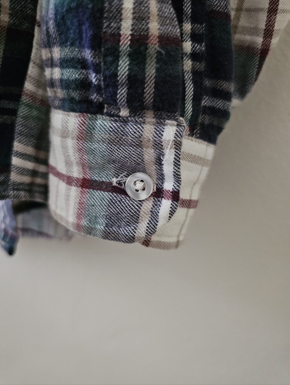 Vintage LL Bean Plaid Flannel Button-up Shirt - Picture 7 of 16